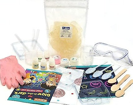 My Glow-in-The-Dark Soap Making Lab, Learning & Educational DIY Activity Toy kit, for Boys and Girls (Multicolor)