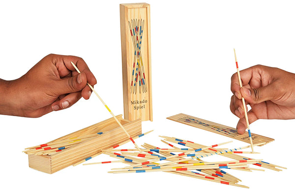 Mikado | Wooden 31 Pick-Up Sticks | Best Return Gift | Fun Family Indoor Board Game for Adults and Kids 5+ Years (Pack of 1)