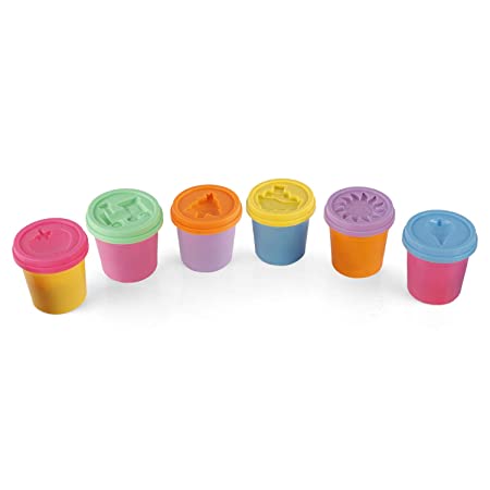 Amazing Different Colored Sands with Moulds (Multicolor) - Pack of 6