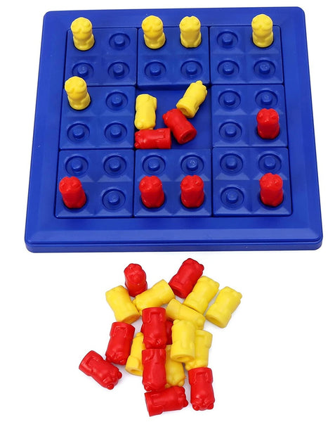 4 Frogs in a Square Board Game Multicolor - 32 Frog Pieces Build Strategic Thinking for 5 years and above