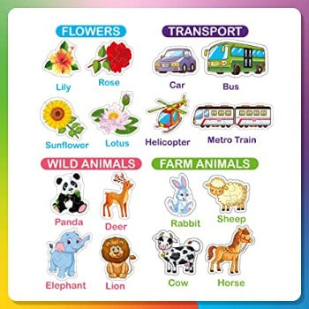 Knowledge Bank Junior | 32 Different Jigsaw Puzzle Combo for Kids 2+