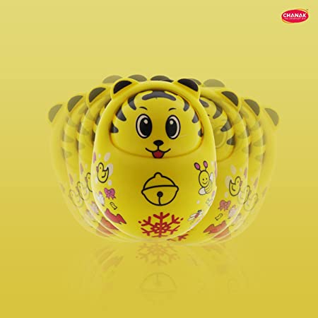 Musical Roly Poly Toy, Non-Toxic, BPA Free Plastic Toy, Suitable for Kids above 3 Months, BIS Approved (Yellow)