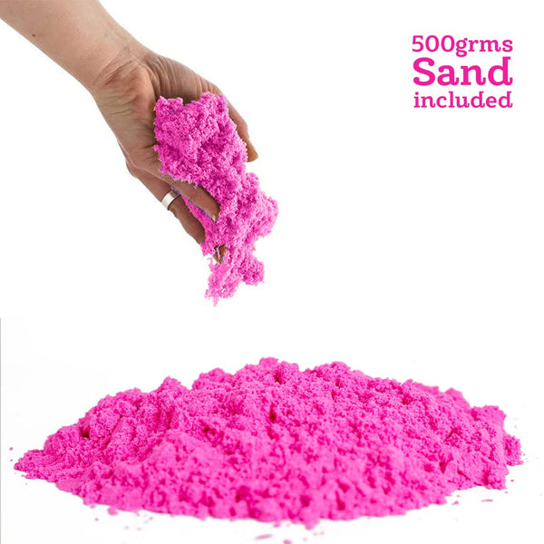 Wonder Sand 500g Smooth Sand for Kids with One Big Mold (Without Tray) (Pink Color) – for Kids