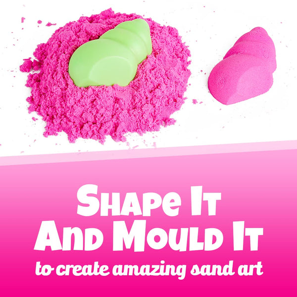 Wonder Sand 500g Smooth Sand for Kids with One Big Mold (Without Tray) (Pink Color) – for Kids