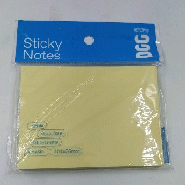 Sticky Notes by DCC Cream Color - Acid Free 4“x 3”, 100 sheets