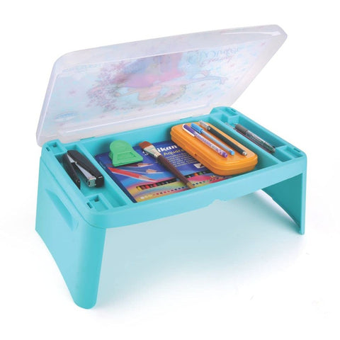 JOYO Frozen Printed Cartoon Multi-Utility Compact Portable and Foldable Study Lap-Desk with Storage Compartment | Study Table