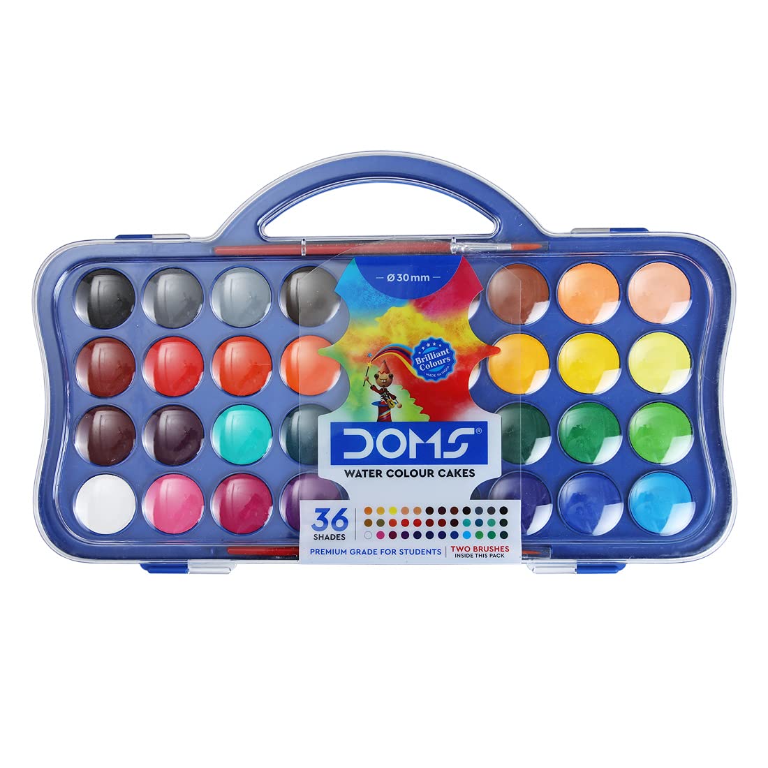 DOMS Water Color Premium quality Cakes – 36 Variant & Organic Shades