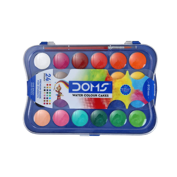 DOMS Water Color Premium quality Cakes – 24 Variant & Organic Shades