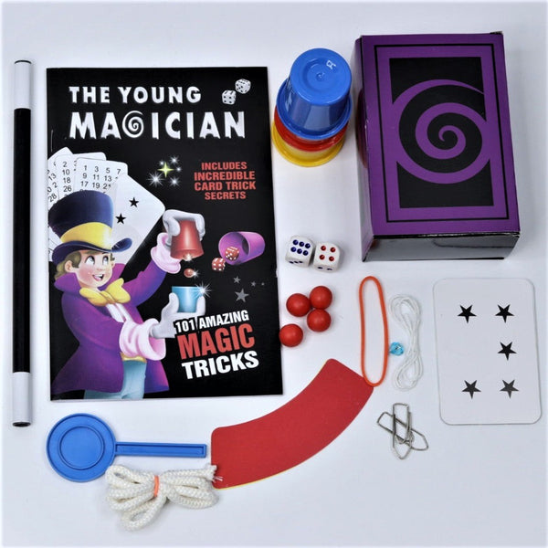 The Young Magician 101 Amazing Magic Tricks for Kids, Magician Set for 7+ Year Old - Multicolor