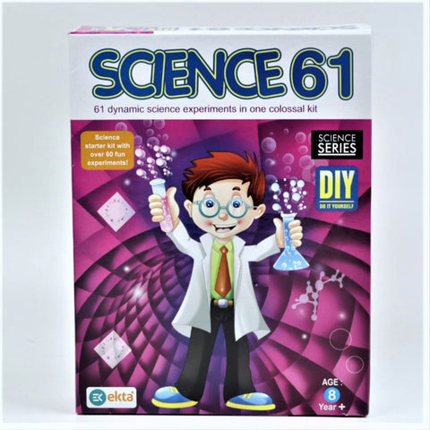 Science 61 (a science learning game for kids) with 60+ experiments and  1 pocket diary- Multi color