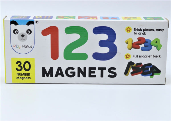 123 Magnetic Numbers - 30 Magnetic Numbers That Work on any Fridge and Dry Erase Magnetic Board - Ideal for Number Sequencing & Learning - Child Safe Foam Alphabets with Full Magnet Back