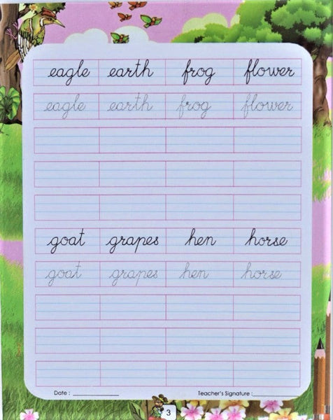 Cursive Writing Book 2 - Capital Letters, Small Letters, Joining Letters, Words, Sentences - Handwriting Practice Books for Age 6+ years Paperback