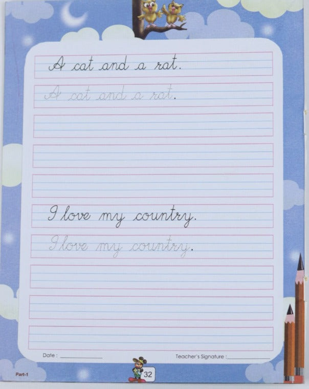Cursive Writing Book 1 - Capital Letters, Small Letters, Joining Lette ...