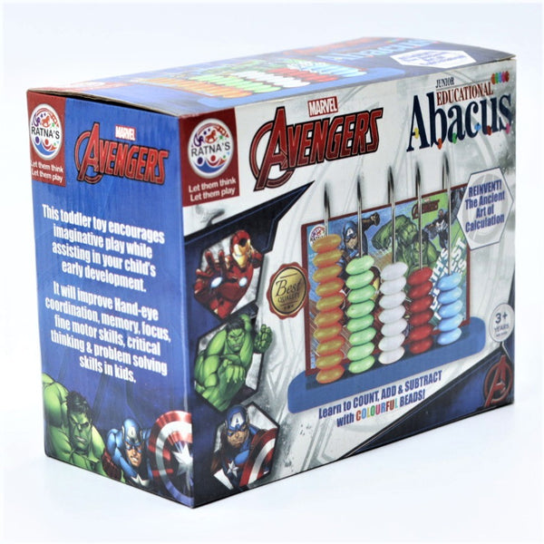 Abacus Junior Avengers for Counting Addition Subtraction | Math Learning Early Educational Kit Toy for Kids (Multicolor)